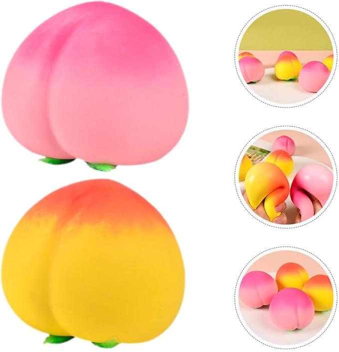 Pinch music toys creative decompression simulation peach venting artifact large peach pinch music Q soft slow rebound decompression stress toys