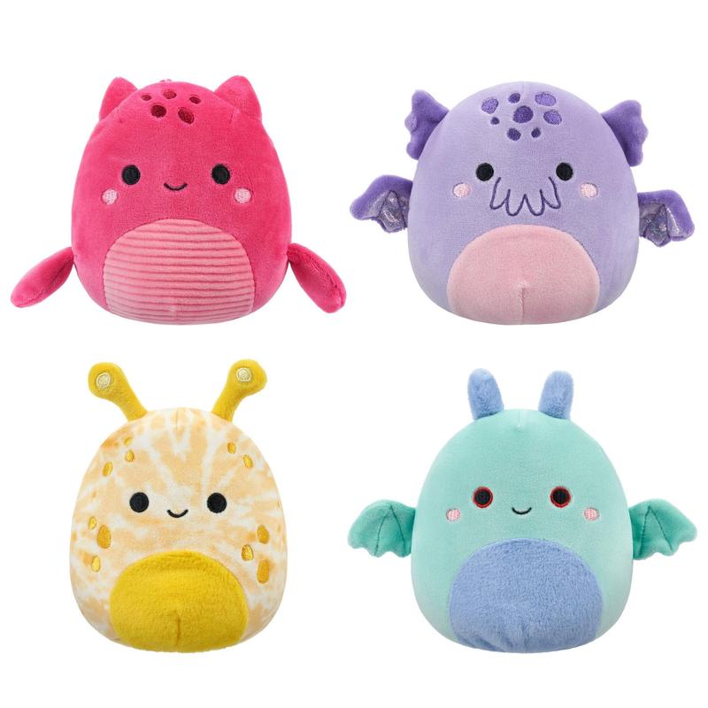 Squishmallows Plush Toy: 4-Pack with Cryptids - Rajani, Alvarez, Madsen, and Ennis, 5-Inch, Select Series, Ultrasoft Stuffed, The Most Collectible Plush