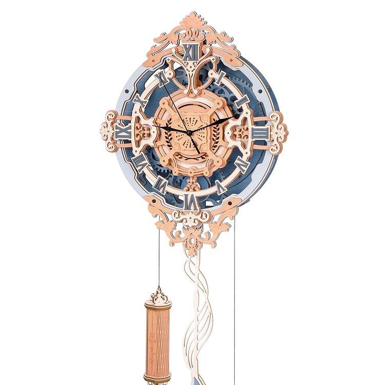 ROKR 3D Puzzles for Adults Vintage Wooden Pendulum Clock Kits 12