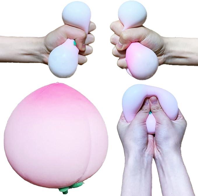 Pinch music toys creative decompression simulation peach venting artifact large peach pinch music Q soft slow rebound decompression stress toys