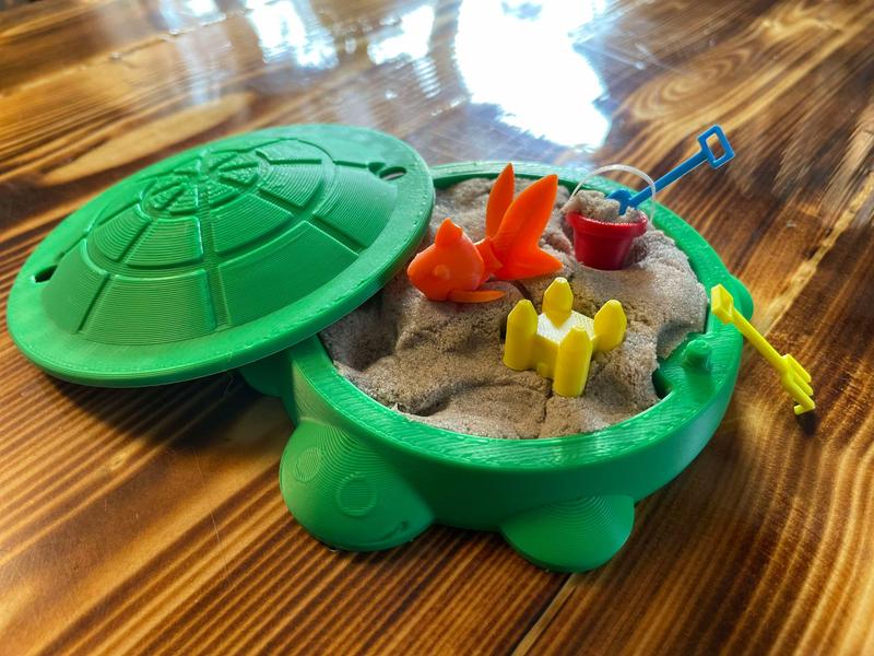 Miniature turtle sandbox fidget  stress relief toy set