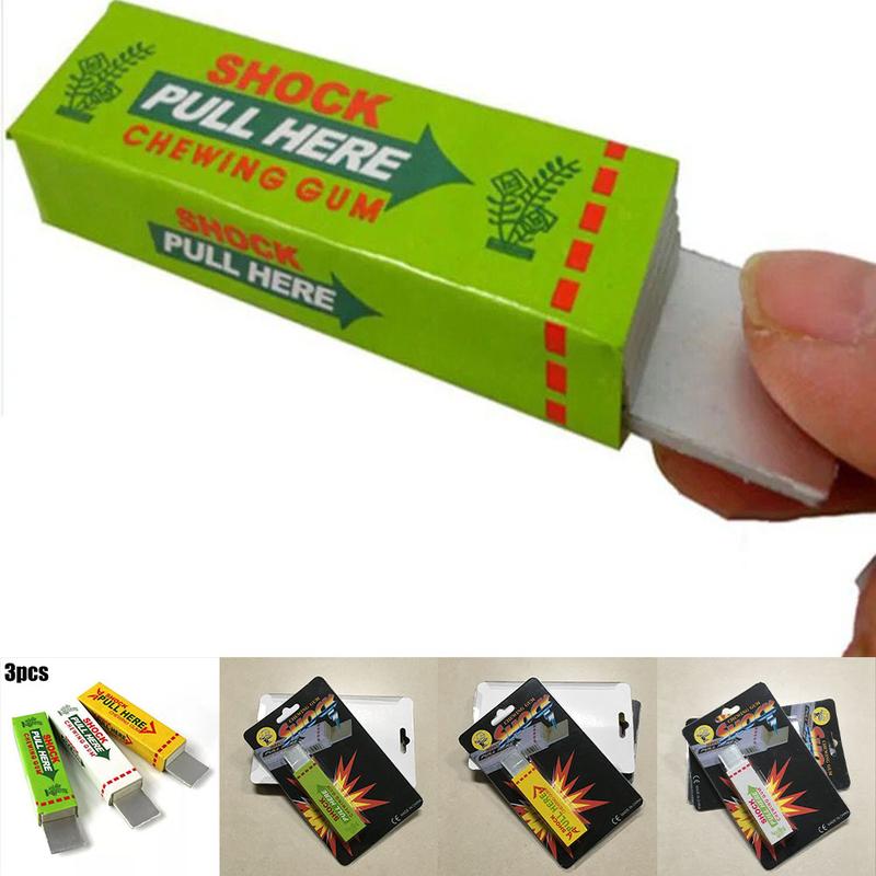 Electric shock chewing gum prank toy close-up magic props street joke funny