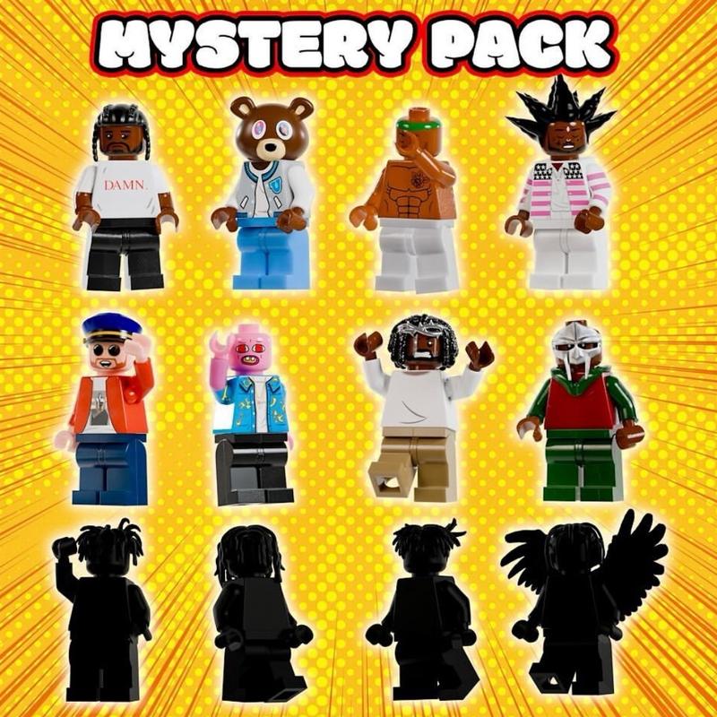 Custom Rapper Collectable Minifigure Series 2 - Set of 12 Minifigures whole set action figure collectible figurine mystery box