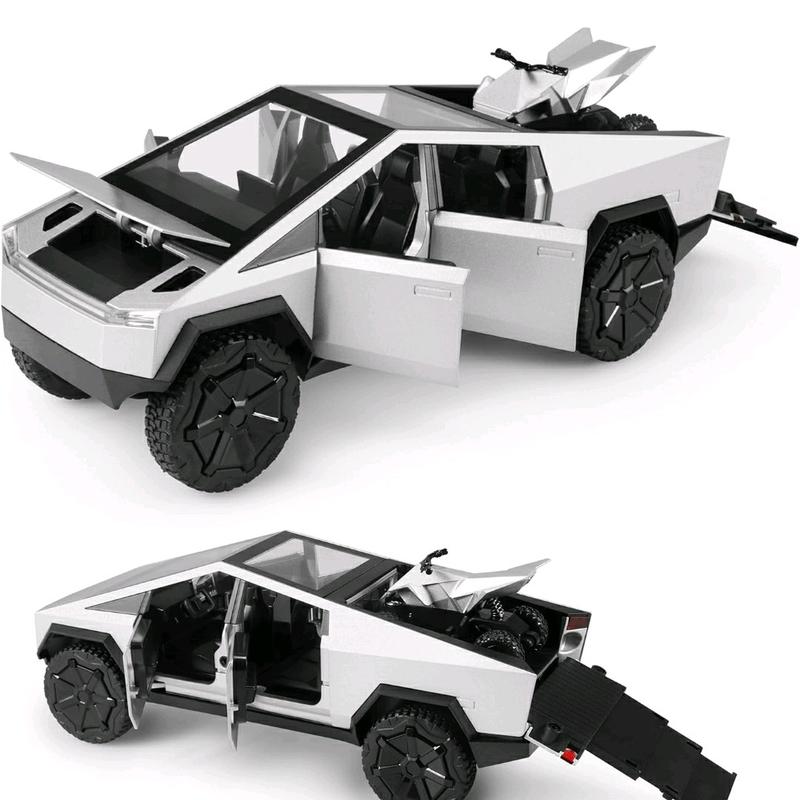 Tesla Cybertruck 1:32 Scale Toy Car with Lights and Music: Ideal Gift for Kids Who Dream Big and Love Adventure on Their Playgrounds!