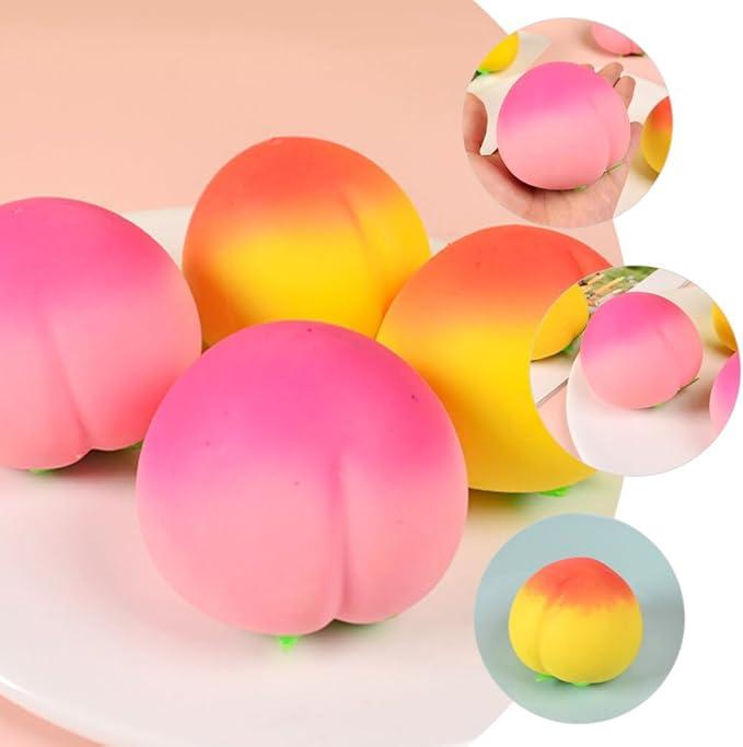 Pinch music toys creative decompression simulation peach venting artifact large peach pinch music Q soft slow rebound decompression stress toys