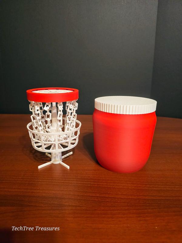 Tabletop|Desktop Disc Golf with Carrying Container