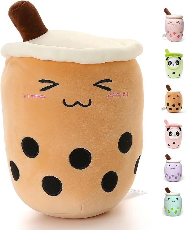 Niuniu Daddy Stuffed Boba Plushies Squishy Bubble Tea Plush Toy Soft Kawaii Gift for Birthday Boys Girls Christmas Gift boba plush cup