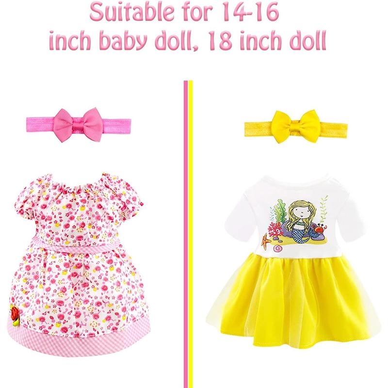 Doll Accessories Doll Feeding and Caring Set includes  Doll Diapers, Magic Bottle, Changing Mat for Girl Kid, Pretend Play Set for Birthday Gift Christmas