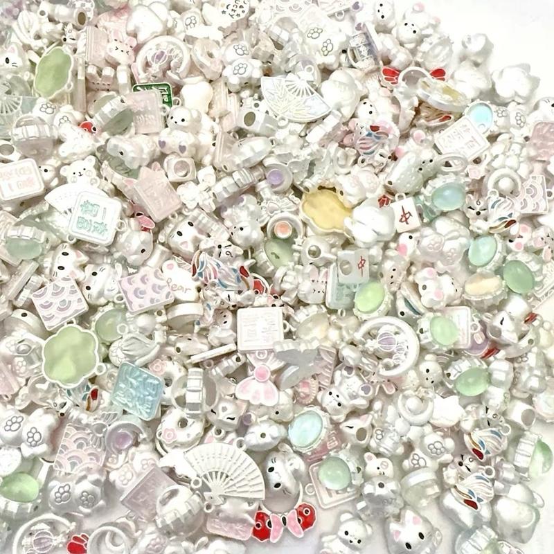 Various accessories are used for DIY handmade necklaces, bracelets, jewelry, etc