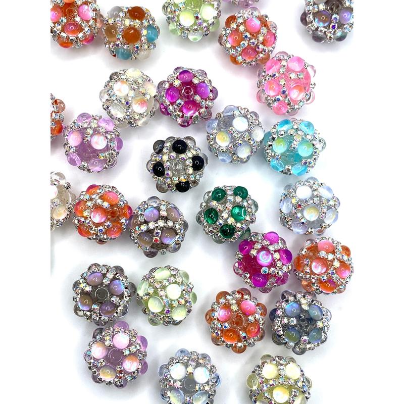 Life is Art, Live Yours in Color Fancy Acrylic Beads | Rhinestone Beads | Fancy Beads