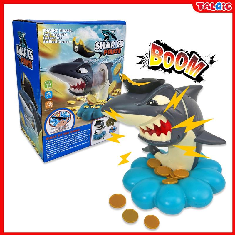 [Cart Add-On] Talgic Shark Pirate Gold Coin game, board games, family games, Parties, Home party, Interactive game for Birthday party