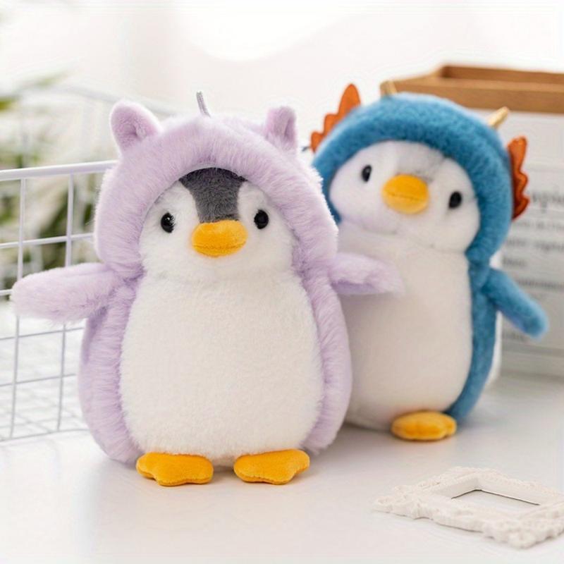 1  2 Pcs 20cm  7.8inch Cute Penguin Doll Dress Up Penguin Plush Toy, Penguin Family, Home Decoration GiftFor Friend Little Decorations for Halloween, Christmas Parties