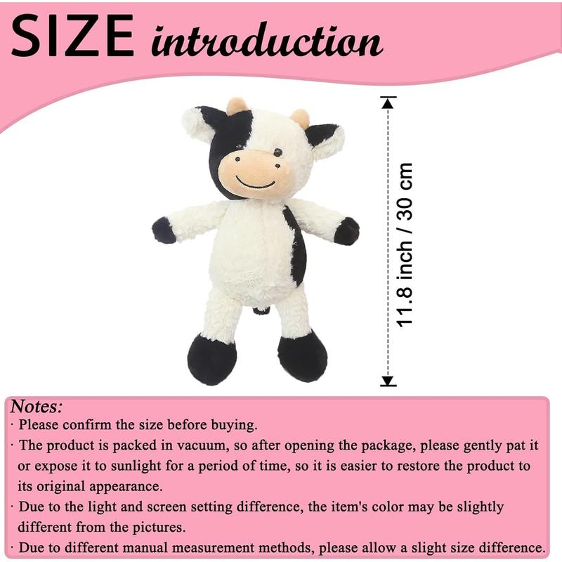 9 Inch Cow Stuffed Animal Plush Soft Stuffed Cow Toy for Kids Girls Boys Toy Gift