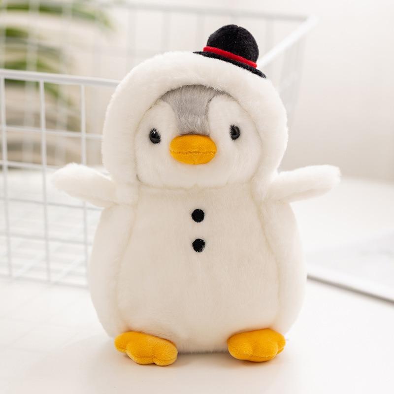 1  2 Pcs 20cm  7.8inch Cute Penguin Doll Dress Up Penguin Plush Toy, Penguin Family, Home Decoration GiftFor Friend Little Decorations for Halloween, Christmas Parties