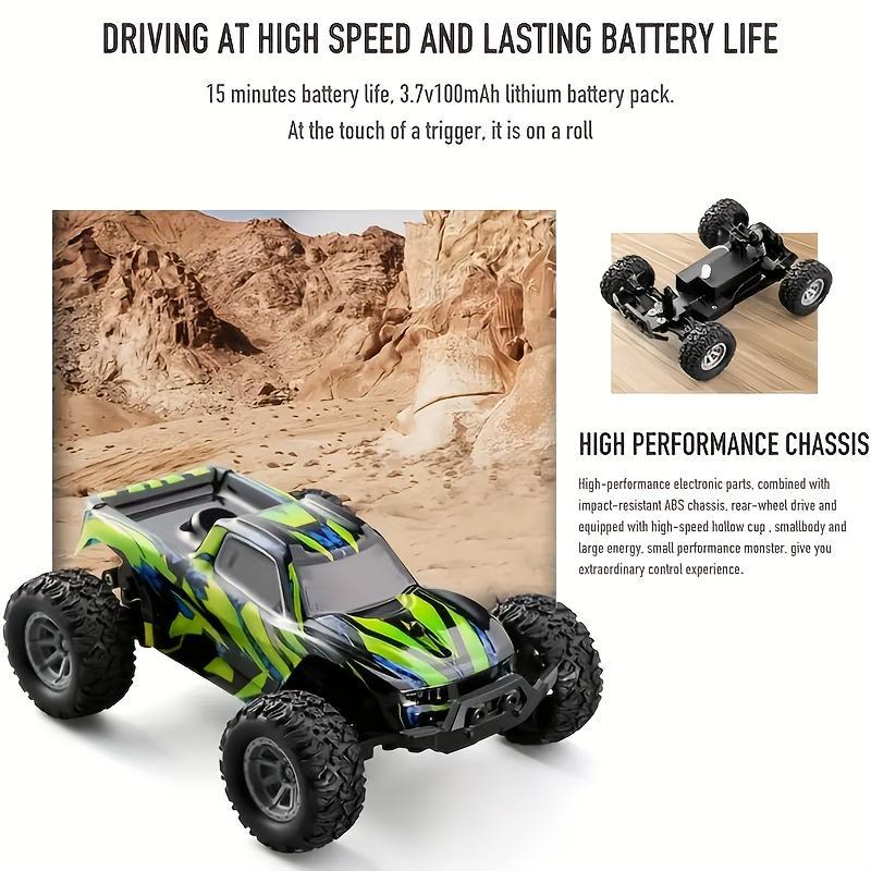 Remote Control Car Toy, High Speed Off-road Electric Toy Car, 2.4Ghz Remote Control Car Toy as Gift