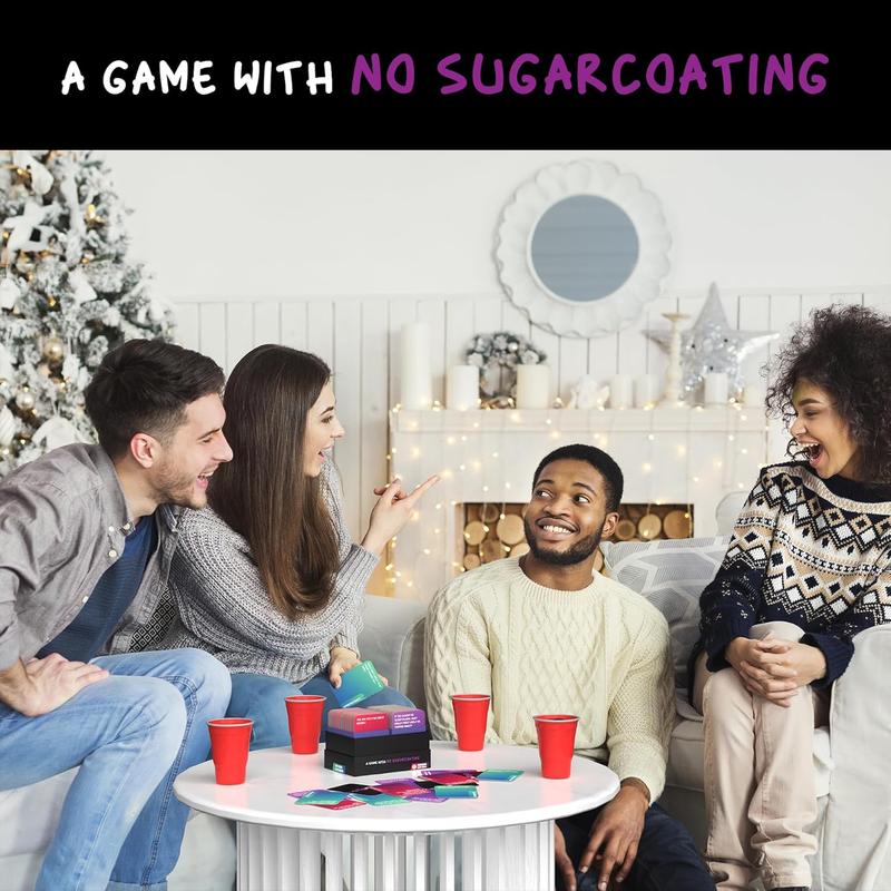 Uncoated Party Game for Adults Ages 21+, Hilarious, Social & Interactive Card Game for Game Night, Pre , Parties, & Gatherings, 4+ Players, 450+ Cards, Unfiltered Fun & No Sugarcoating