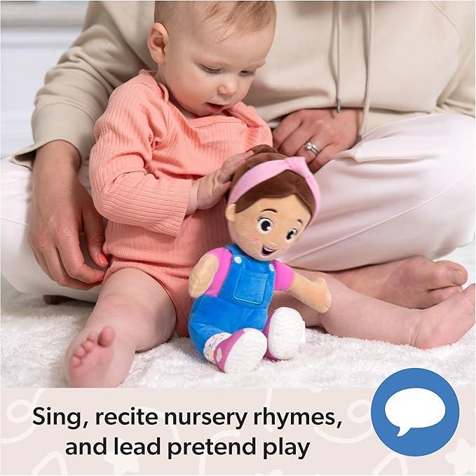 Ms Rachel Doll Talks andSings, 12 Inch Interactive Musical Toywith 20+ Songs and Phrases, Kids ToyGift for Boys and Girls Ages 6 Months to 3+