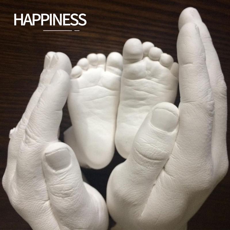 Couple hand model DIY souvenir 3D model clone powder model powder Valentine's Day commemorative gift