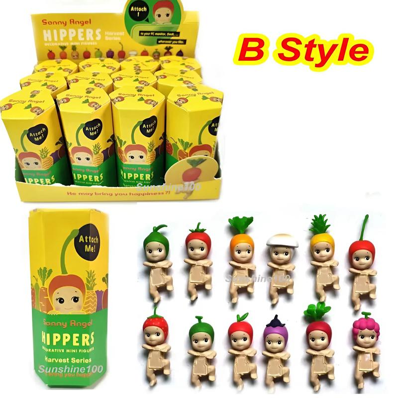 1 Random Sonny Angels Blind Box Anime Character Animal Fruit and Vegetable Cat Retro Doll Halloween