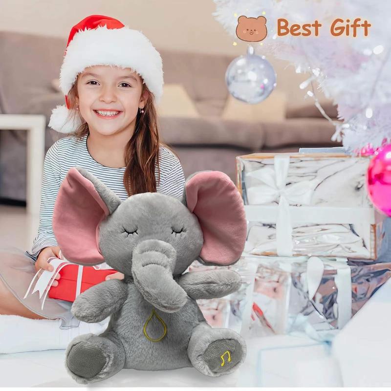 Anxiety Relief Plush Animal Breathing Relief Plush Animal Baby Sound Machine with Sensory Details Music Lights and Rhythmic Breathing Movements