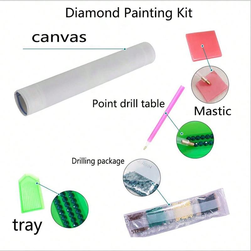 Disney Mickey & Minnie Pattern DIY Diamond Arts Colorful Painting Kit without Frame, DIY 5D Diamond Arts Painting Kit, Wall Art Decor for Home Bedroom