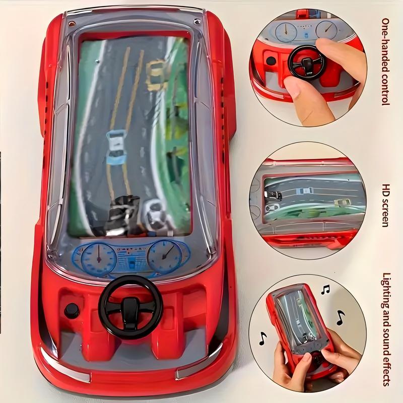 Interactive Steering Wheel Racing Adventure Game-Plastic Track with 3D Racing, Thinking Skills Development Toys, Suitable for Children Aged 3-6, Enhance Parent-Child Interaction,(1 Piece, without Battery)