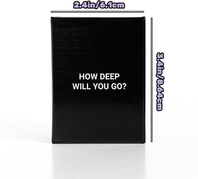 How Deep Will You Go? 99 Icebreaker Conversation Cards, Game of Questions to Deepen Connection