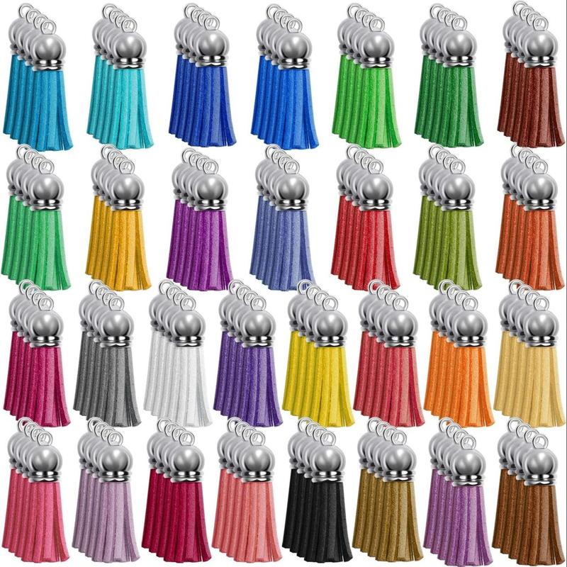 Keychain Tassel (30 60pcs), Colorful Keychain Tassel, DIY Jewelry Making Supplies for Bracelet Necklace, Jewelry Making Accessories