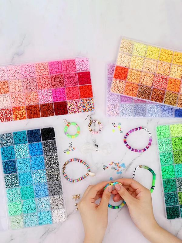 Colorful Beads & Letter Beads Kit, DIY Jewelry Making Kit, DIY Jewelry Making Supplies for Bracelet Necklace Earrings, Fashion Accessories for Women & Girls