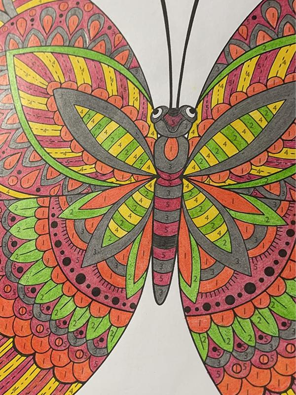 Brain Games - Color by Number: Butterflies