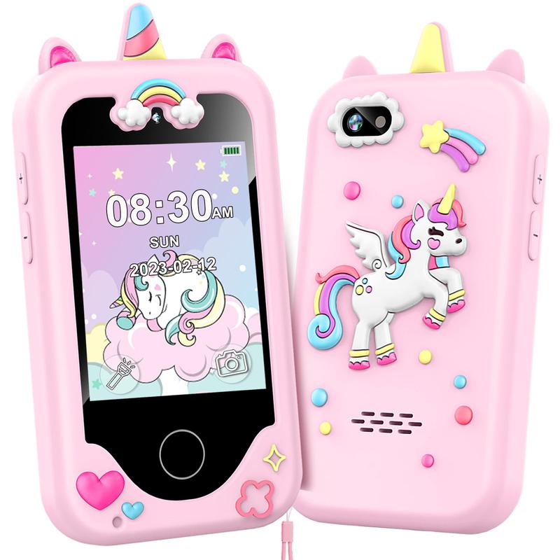 Kids Smart Phone for Girls - Educational Toy Cell Phone for Ages 3-10, Dual Camera, Games, Music Player - Perfect Christmas and Birthday Gift