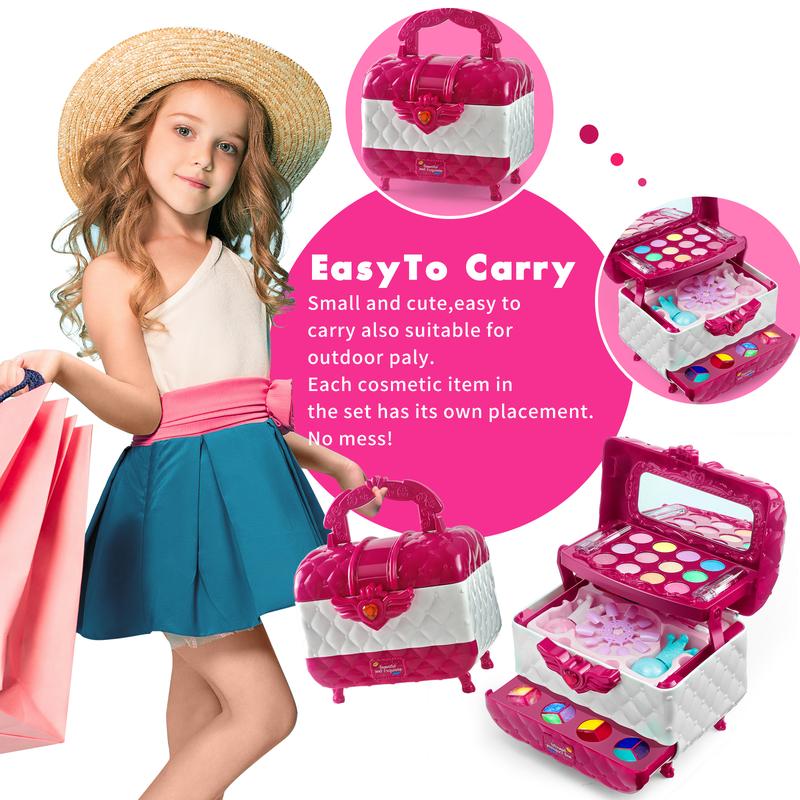 Portable Drawer Makeup Case Toy - Stylish and Compact Organizer, Meets Toy Safety Standards