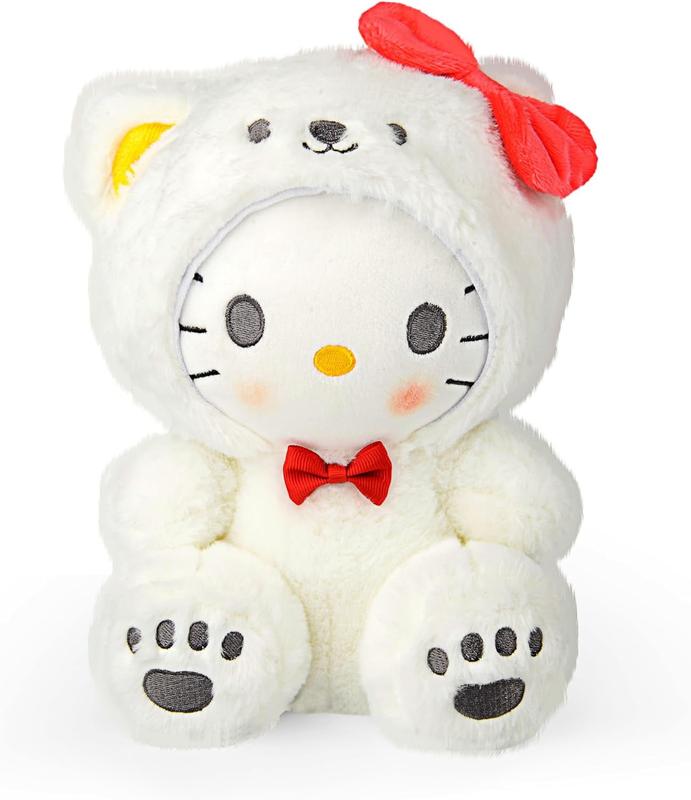 Cute Plushie Toys,Lovely Plushie Stuffed Animal, Anime Soft Plush Hugging Pillow, 9.8Inch(White cat)