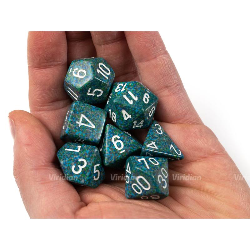 Speckled Sea | Blue & Green | Chessex Dice Set (7)