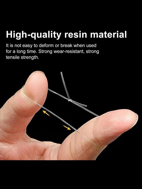 0.6 0.8 1mm 100M Transparent Elastic Cord, Elastic Beading Thread for Necklace & Bracelet & Keychain Making, Clear Thread Stretchy String for Jewelry Making