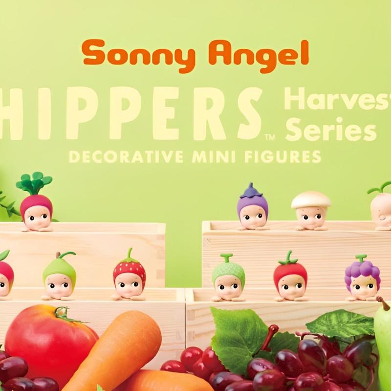 Sonny Angel Hippers Harvest Series Cute Phone Car Computer Decoration Random Fruit Pattern, Sonny Angel Animal Version 1,Mini Figure,1 Sealed Blind Box <3