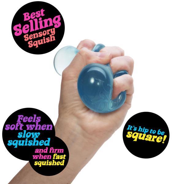 Schylling NeeDoh Nice Cube - Best-Selling Sensory Toy with a Super Solid Squish - Always Returns to its Square Shape - One Random Color