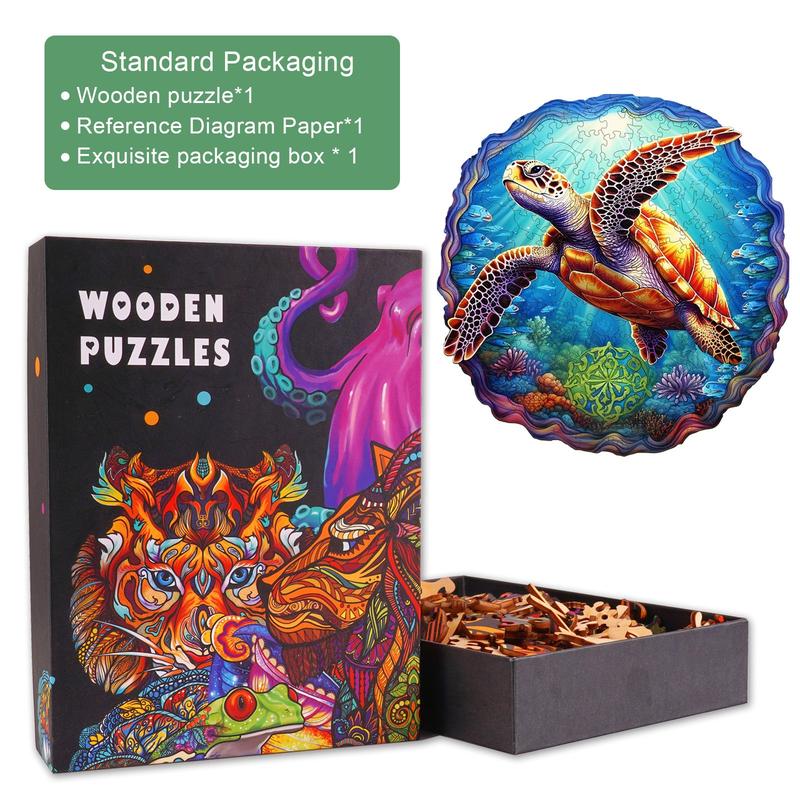 Deep Sea Turtles -1 Wooden Jigsaw Puzzle