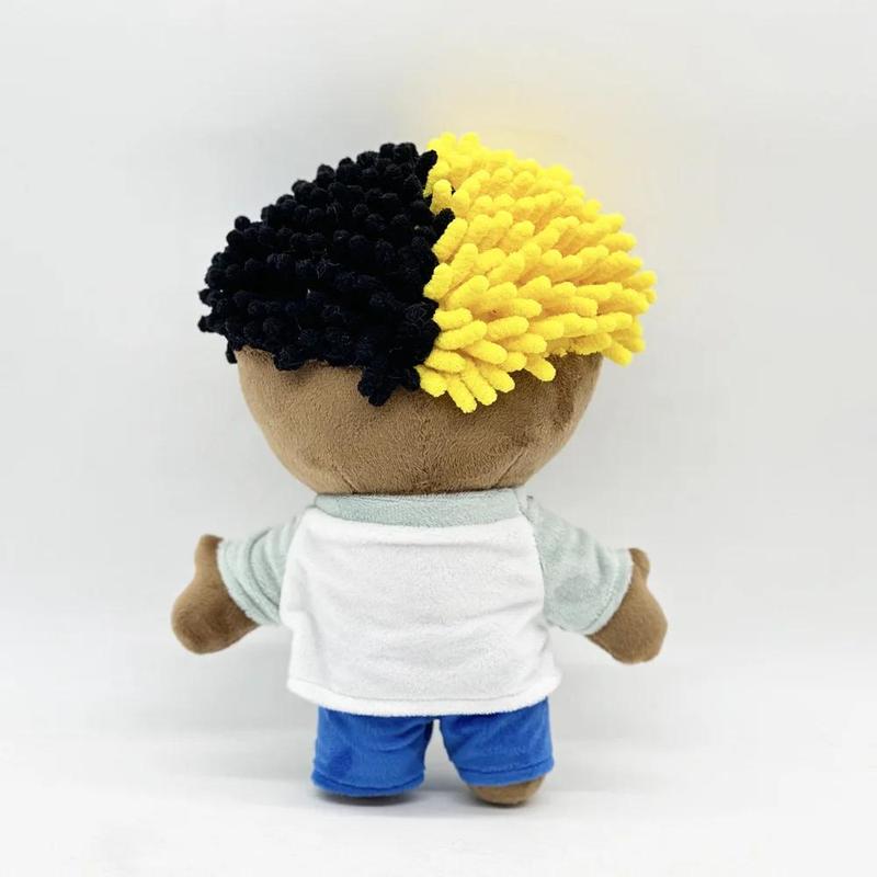 Hello Katty as Xxxtentacion Plush Doll Plushies Stuffed Toys Cute Kids Boys Girls Christmas Gifts