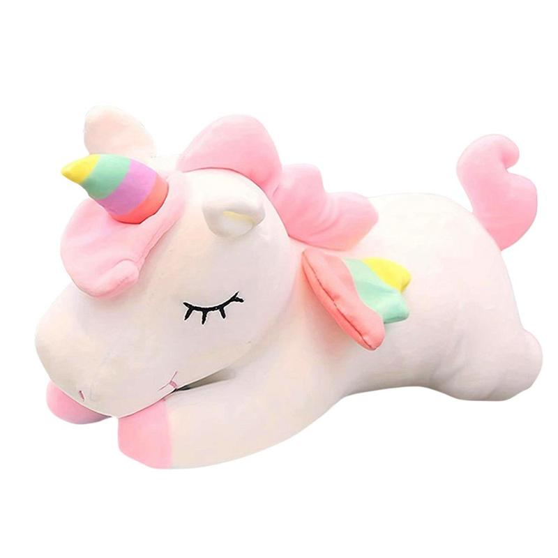 Unicorn Shaped Plush Toy, Cute Soft Stuffed Animal Pillow Toy, Home Decor Animal Shaped Pillow Gift, Summer Gift