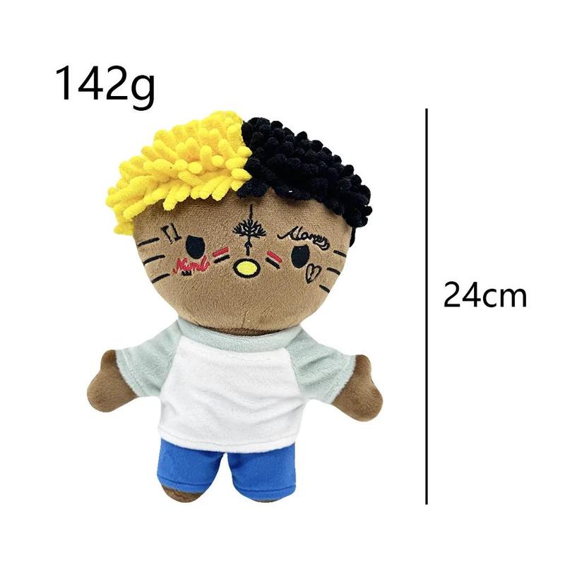 Hello Katty as Xxxtentacion Plush Doll Plushies Stuffed Toys Cute Kids Boys Girls Christmas Gifts