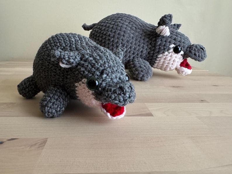 Moo Deng Baby Hippo Crochet, Screaming Hippo Crochet