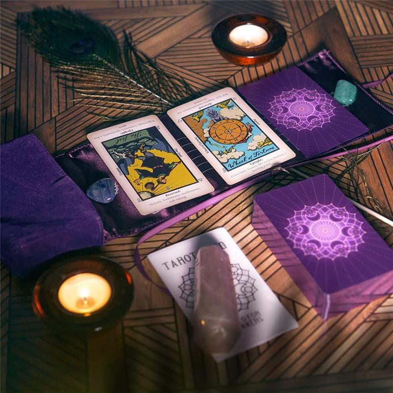 Tarot Cards for Beginners - Tarot Deck -Tarot Cards with Meanings On Them - Includes Tarot Wrap for Deck Storage