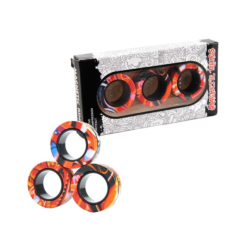 Fidget Spinner,3 Pcs Magnetic Rings Fidget Toy - Stress Relief Toy for Kids and Adults