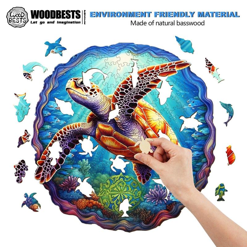 Deep Sea Turtles -1 Wooden Jigsaw Puzzle