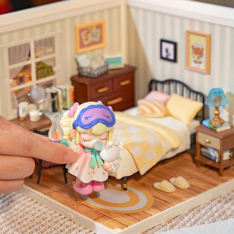 Rolife Sweet Dream Bedroom DIY Plastic Miniature House Super Creator-Mini Blocks Model Building Set christmas 2024 ornament