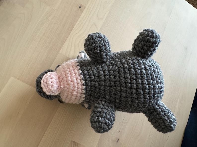 Moo Deng Baby Hippo Crochet, Screaming Hippo Crochet