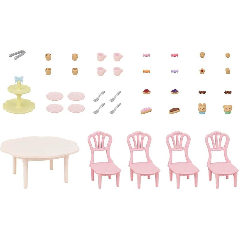 Calico Critters Sweets Party Set - The Perfect Dollhouse Accessories to Host a Tea Party for Your Critters!