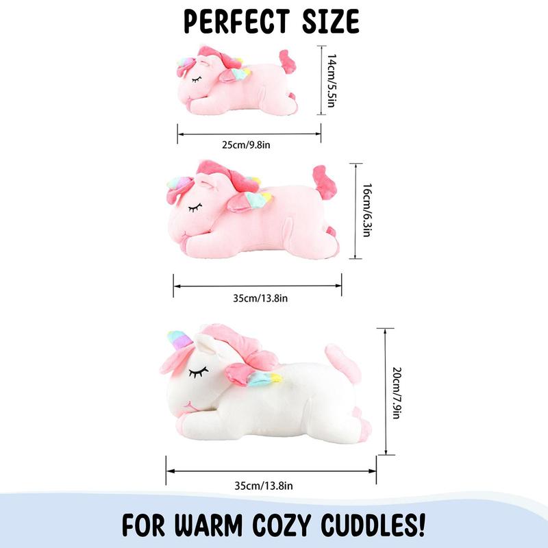 Unicorn Shaped Plush Toy, Cute Soft Stuffed Animal Pillow Toy, Home Decor Animal Shaped Pillow Gift, Summer Gift