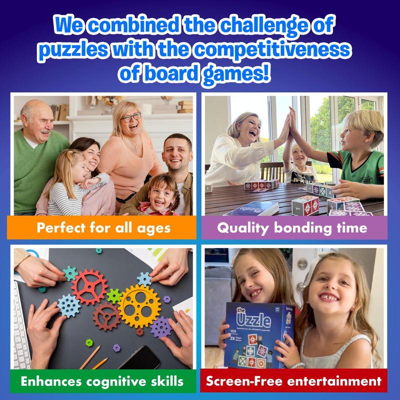 Board Game, 1 Set Colorful Block Puzzle Game, Family Board Game for Children & Adults, Fun Game for Family Gatherings